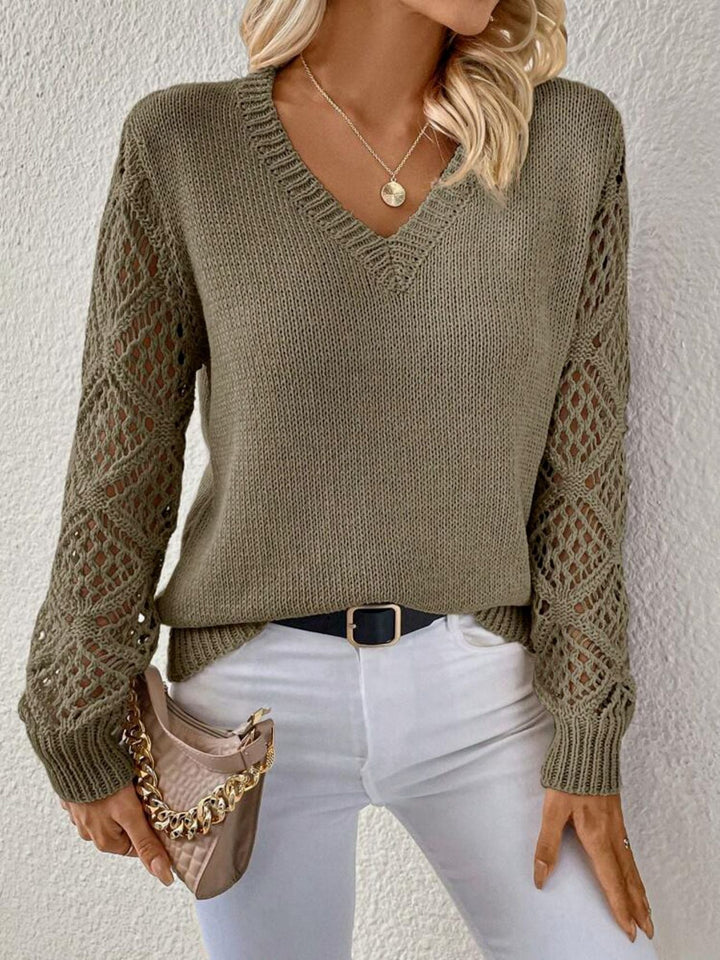 Elayza – Soft Knit Women’s V-Neck Sweater