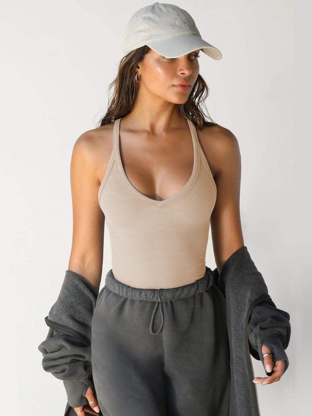 Noémie – Women’s Ribbed Racerback Tank Top