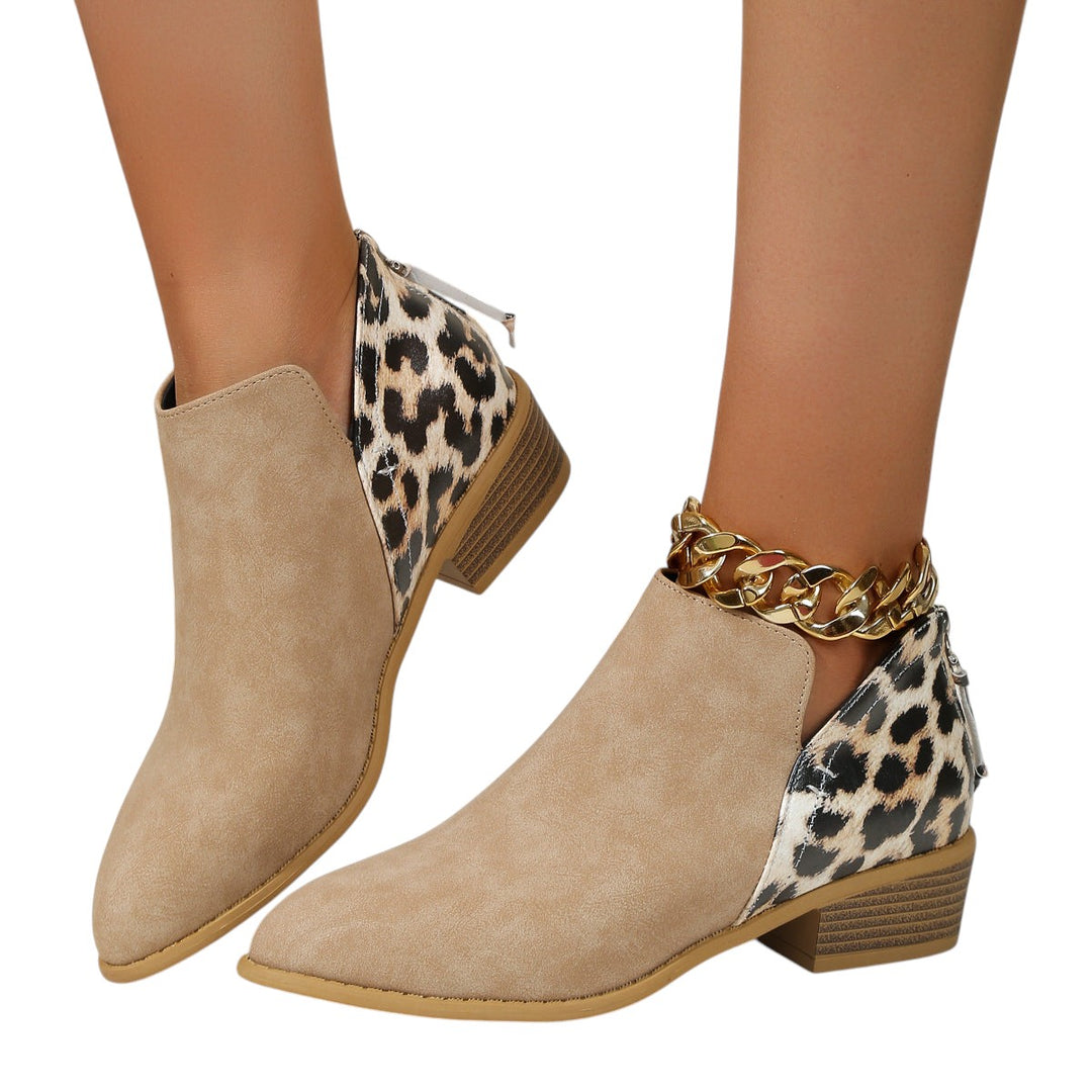 Vivian – Suede-Look Women’s Block Heel Boots
