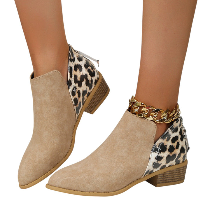 Vivian – Suede-Look Women’s Block Heel Boots