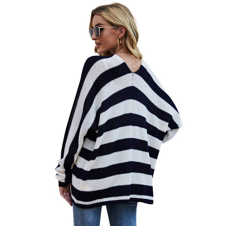 Irene – Striped Women’s Knitted Cardigan