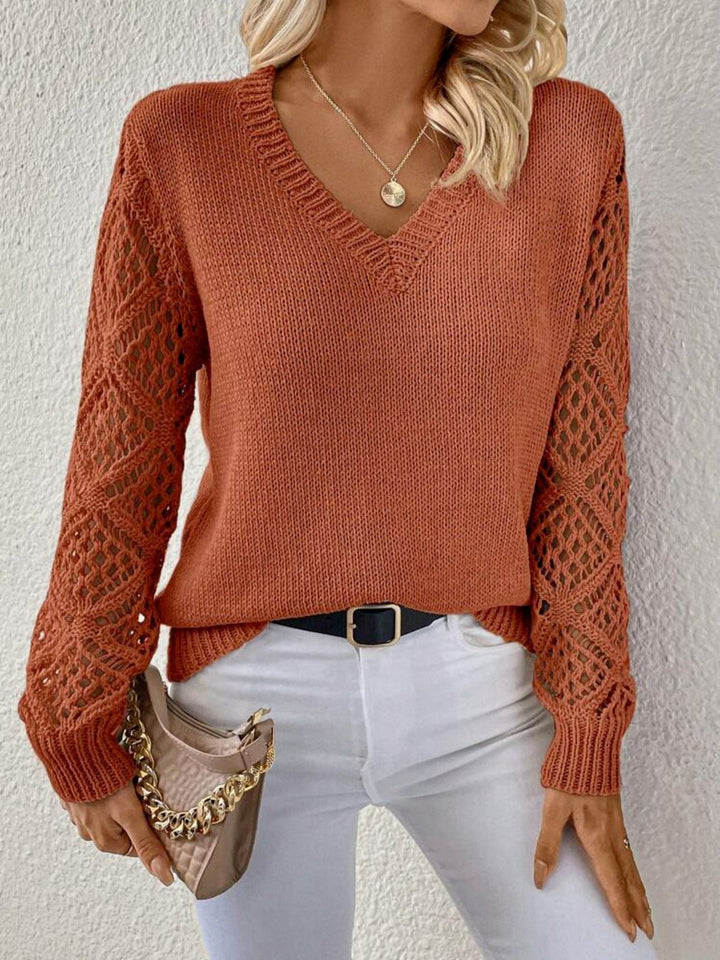 Elayza – Soft Knit Women’s V-Neck Sweater