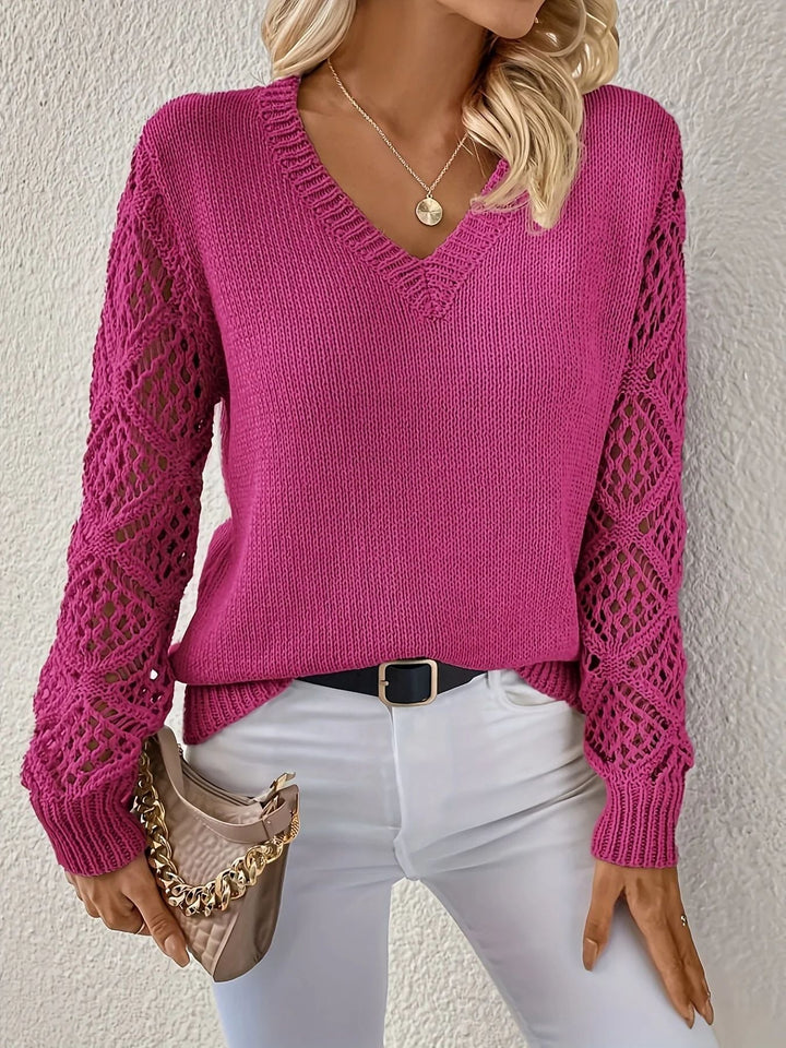 Elayza – Soft Knit Women’s V-Neck Sweater