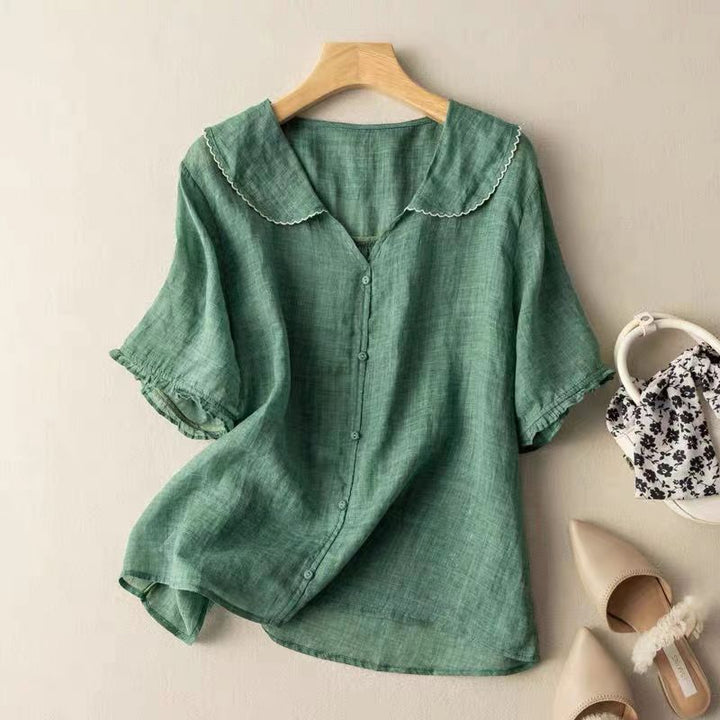 Jirah – Breezy Linen Women’s Summer Blouse