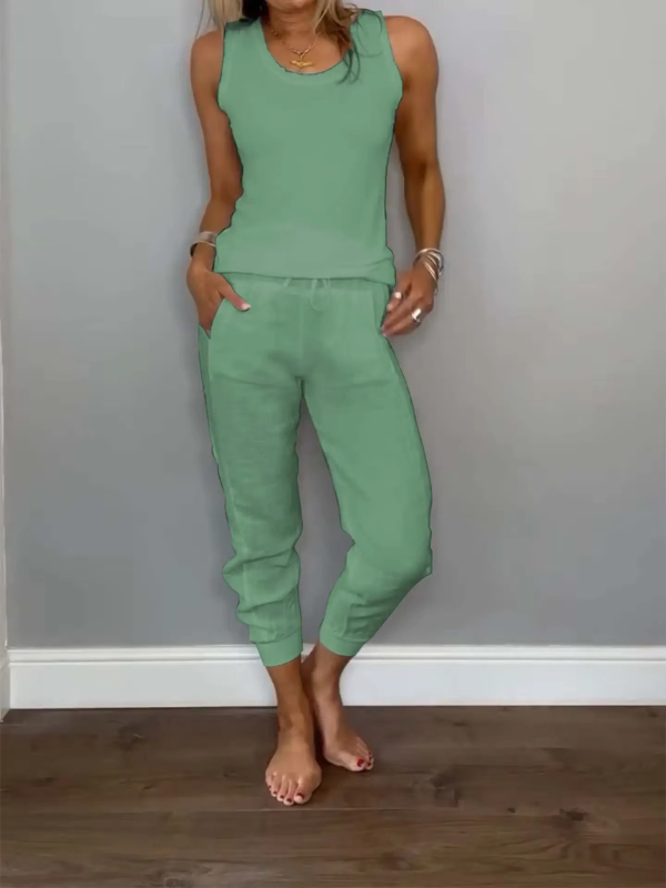 Gracelyn – Linen Women’s Summer Set