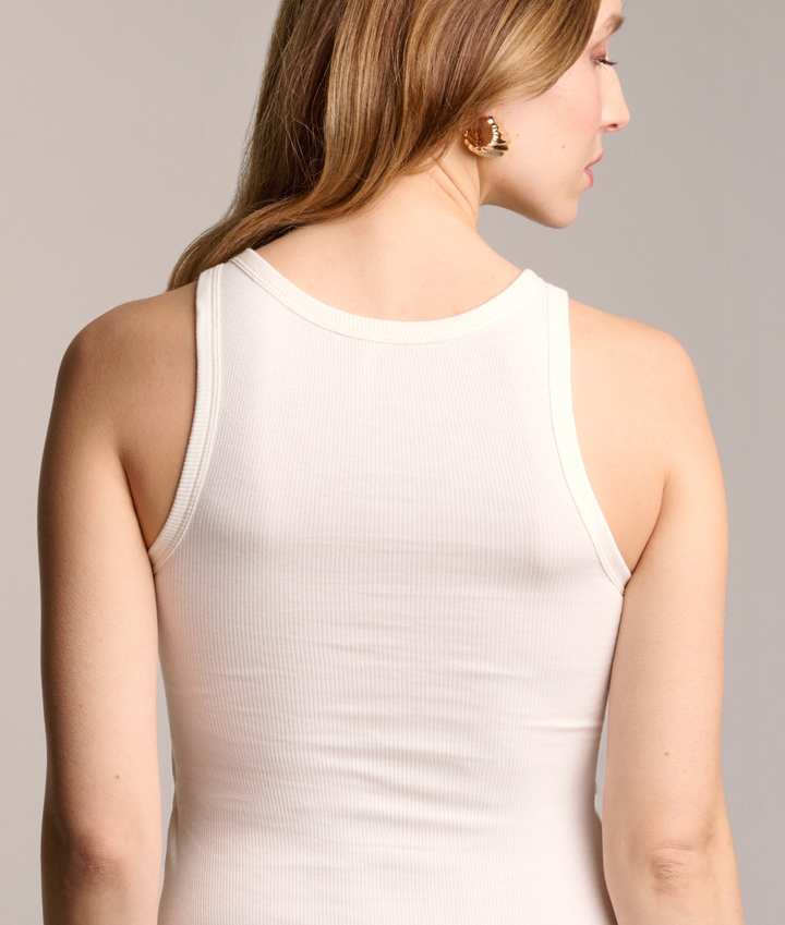 Sofia – Women's Ribbed Cotton Halter Neck Top