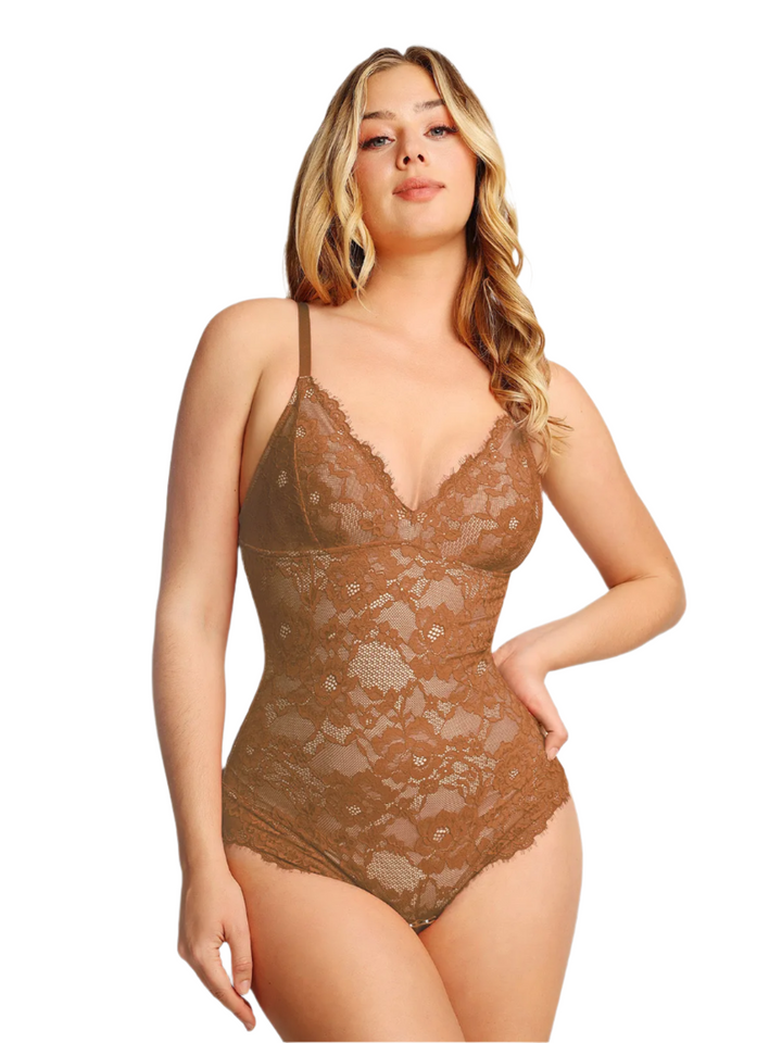 Céleste – Full Lace Shaping Bodysuit for Women