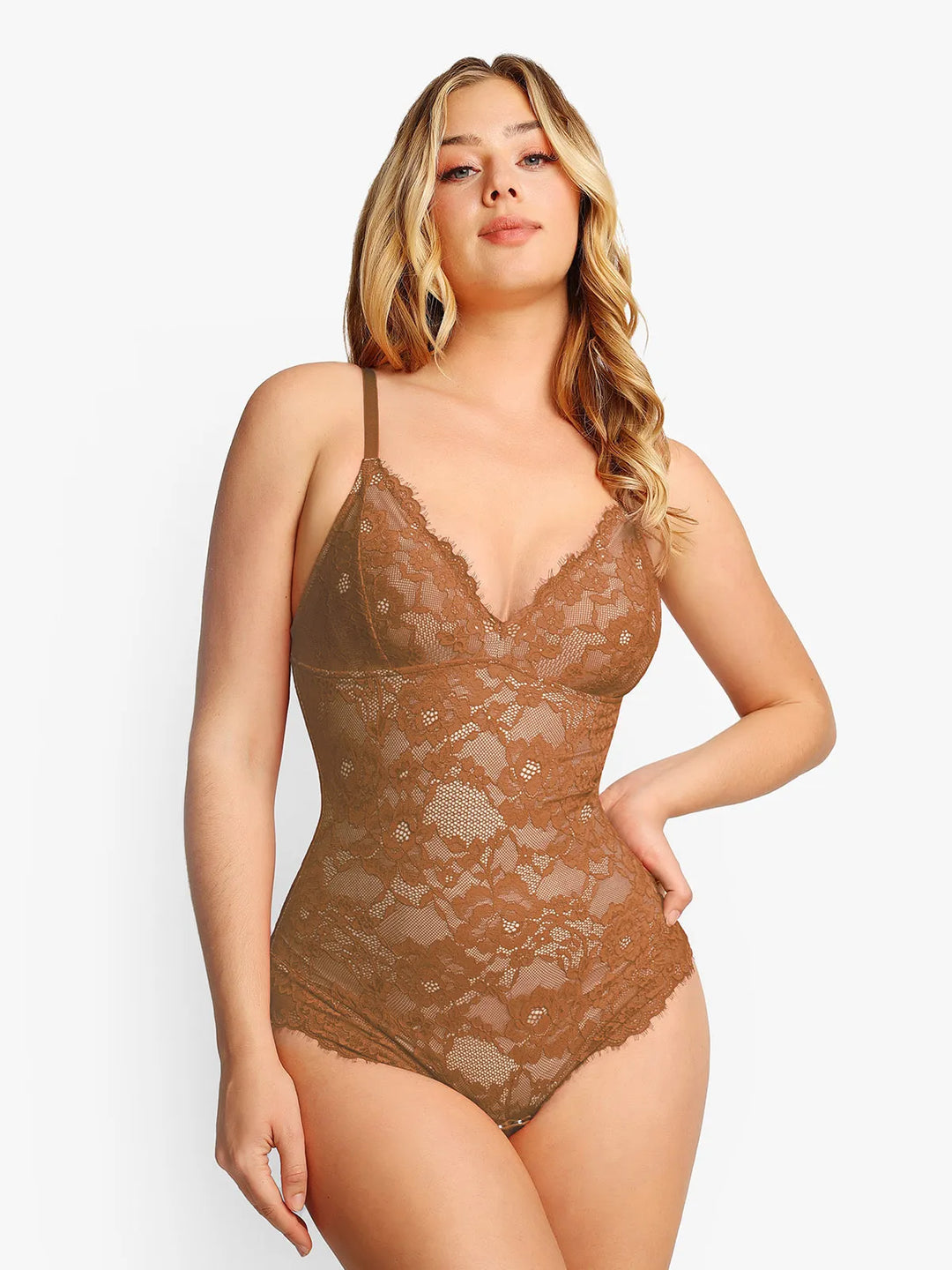 Céleste – Full Lace Shaping Bodysuit for Women