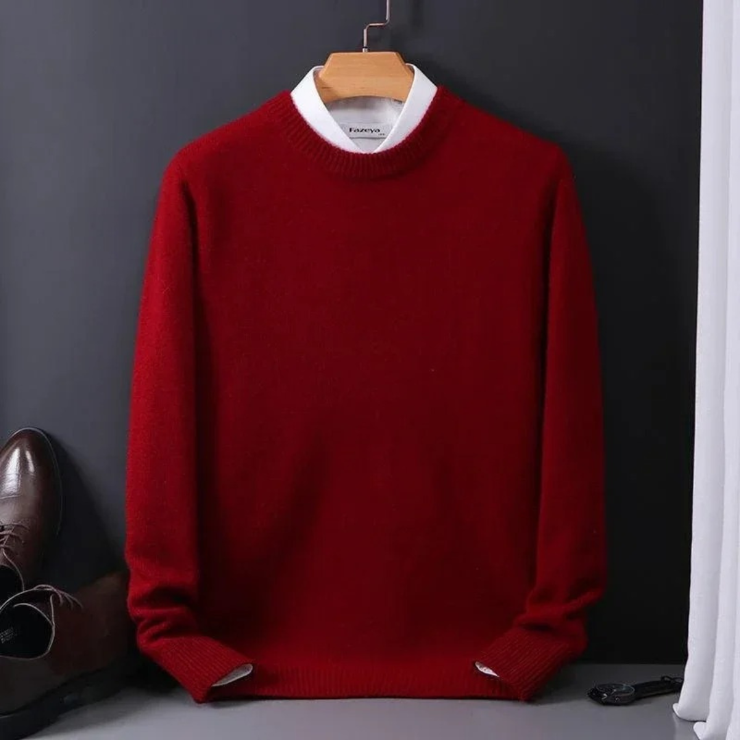 Enrique – Luxurious Men’s Cashmere Crew Neck Sweater