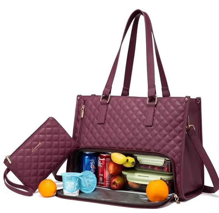 Léa – Women’s Quilted Pickleball Crossbody Backpack
