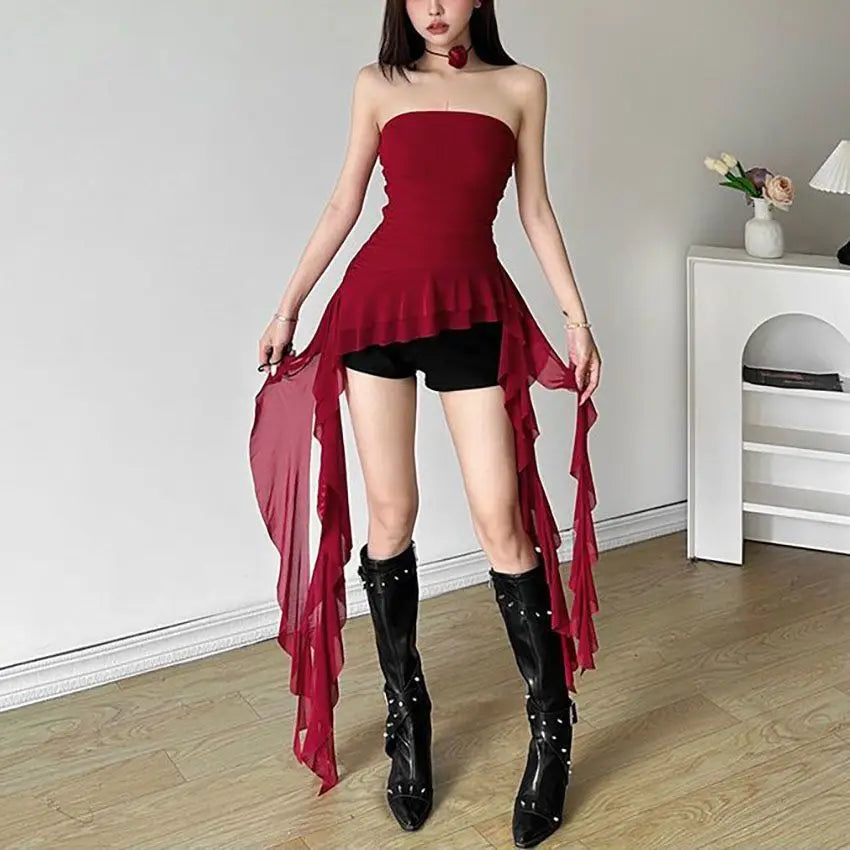 Dianne – Off-Shoulder Women’s Summer Tassel Tank