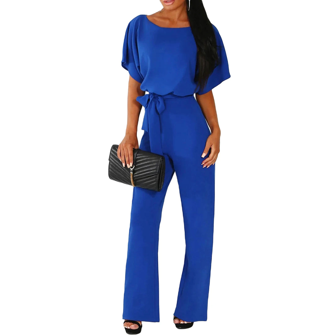 Kimberly – Elegant Women’s Summer Jumpsuit with Wide Leg Pants