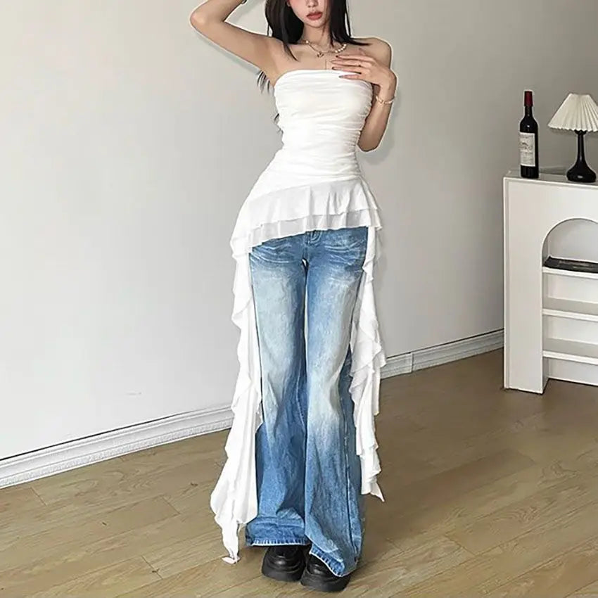 Dianne – Off-Shoulder Women’s Summer Tassel Tank