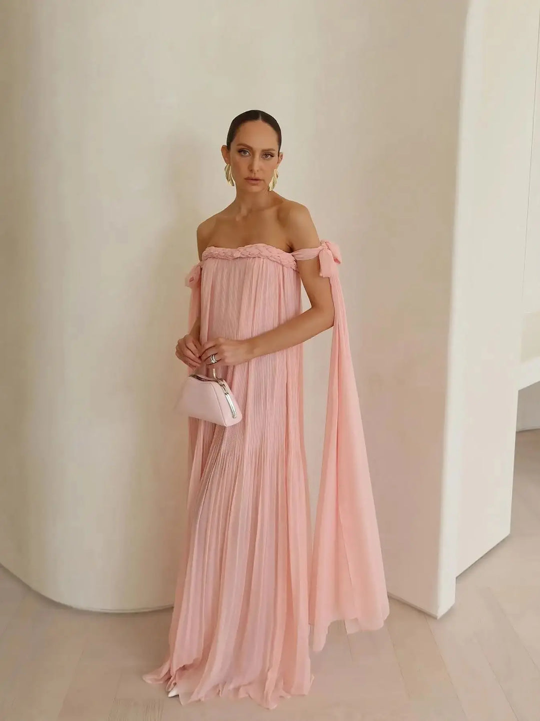 Chloé – Women's Off-the-Shoulder Braid Maxi Dress