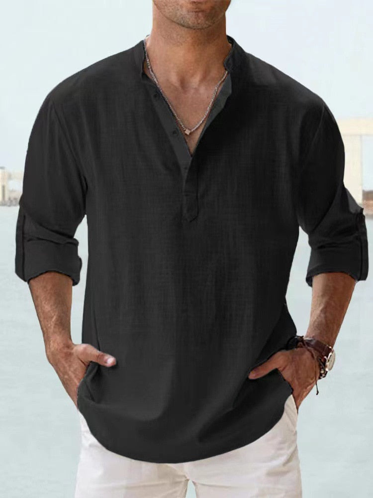 Victor – Relaxed Men’s Linen Resort Shirt