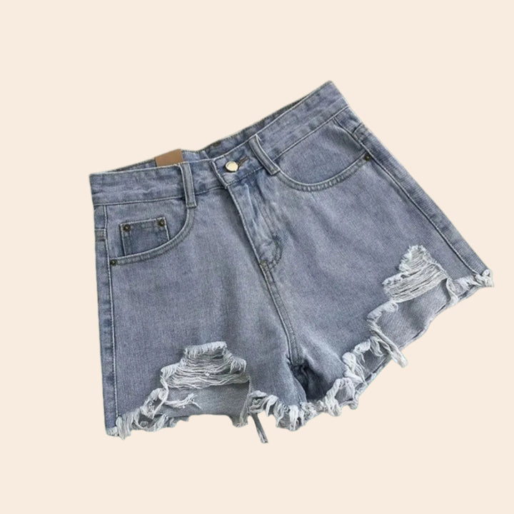 Mariece – High-Waist Women’s Blue Denim Street Shorts