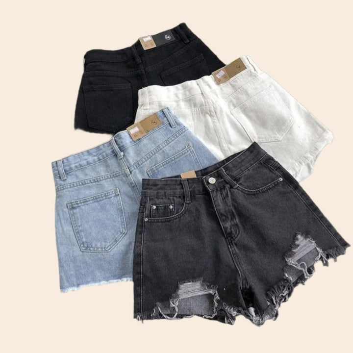 Mariece – High-Waist Women’s Blue Denim Street Shorts