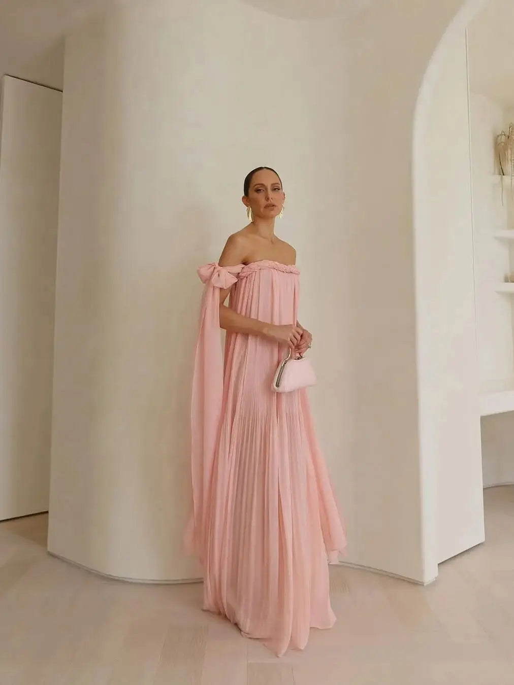 Chloé – Women's Off-the-Shoulder Braid Maxi Dress