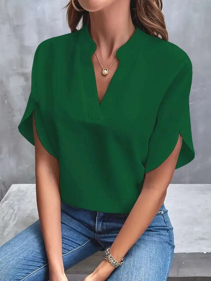 Zephyra – Loose-Fit Women’s V-Neck Blouse