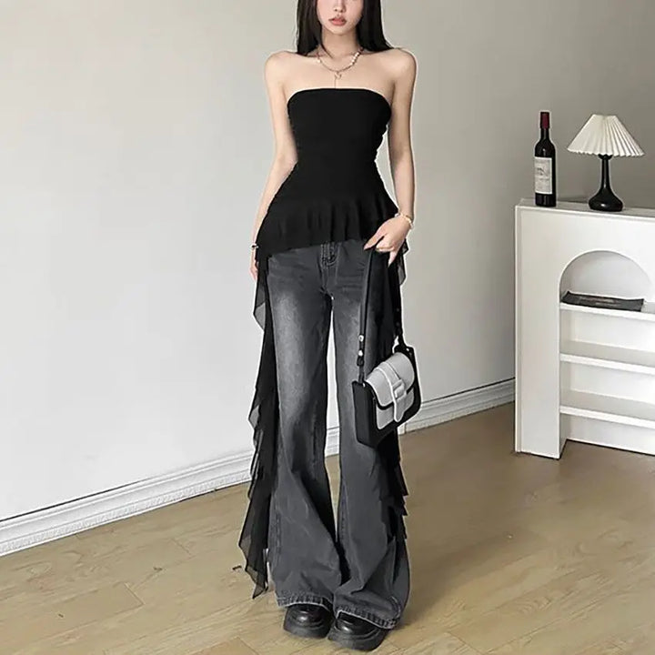 Dianne – Off-Shoulder Women’s Summer Tassel Tank