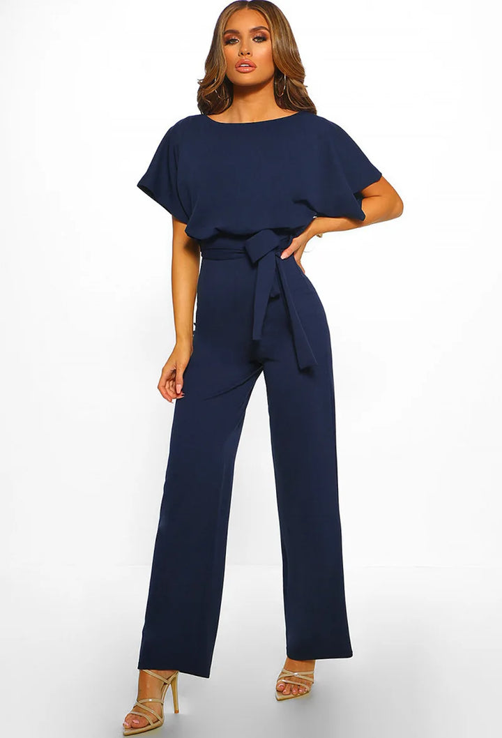 Kimberly – Elegant Women’s Summer Jumpsuit with Wide Leg Pants