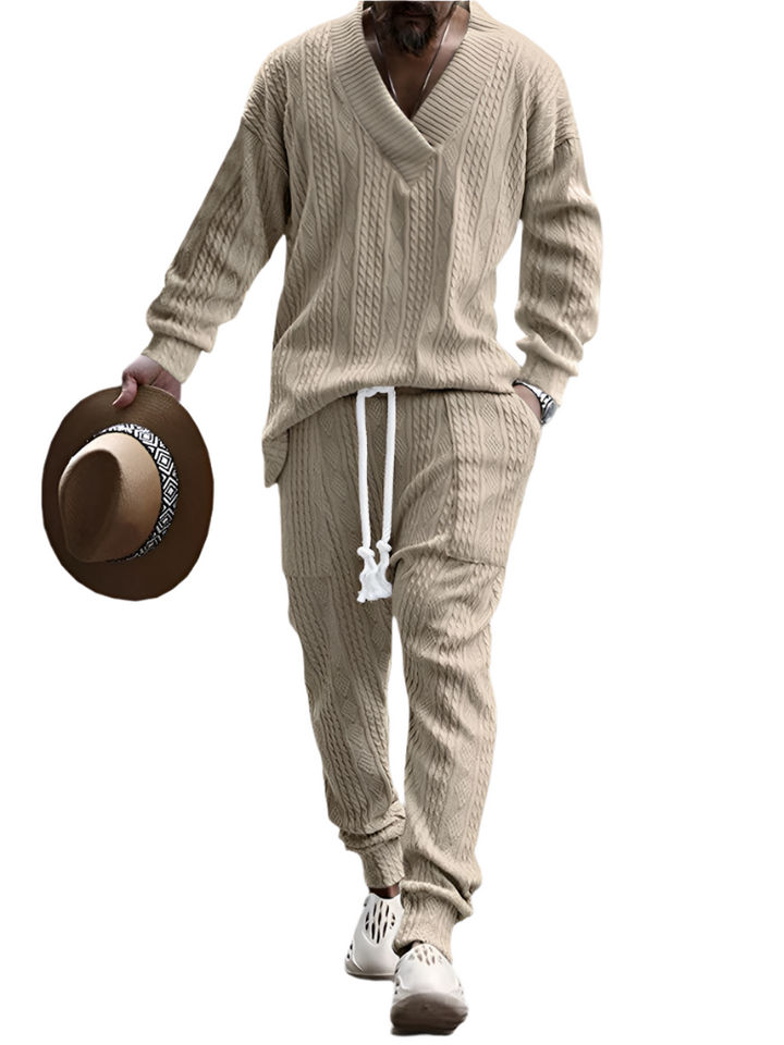 Matteo – Men's Athleisure Cable Jacquard Set