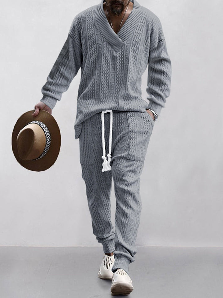 Matteo – Men's Athleisure Cable Jacquard Set
