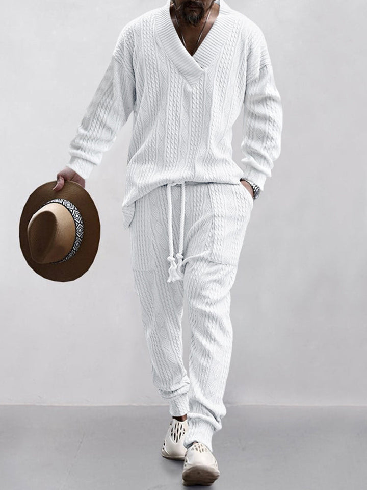 Matteo – Men's Athleisure Cable Jacquard Set