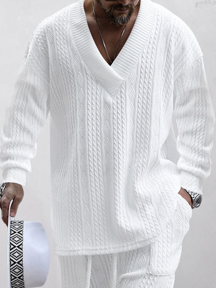 Matteo – Men's Athleisure Cable Jacquard Set