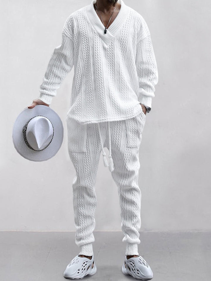 Matteo – Men's Athleisure Cable Jacquard Set