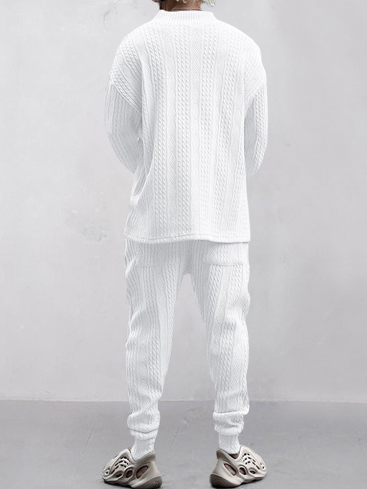 Matteo – Men's Athleisure Cable Jacquard Set