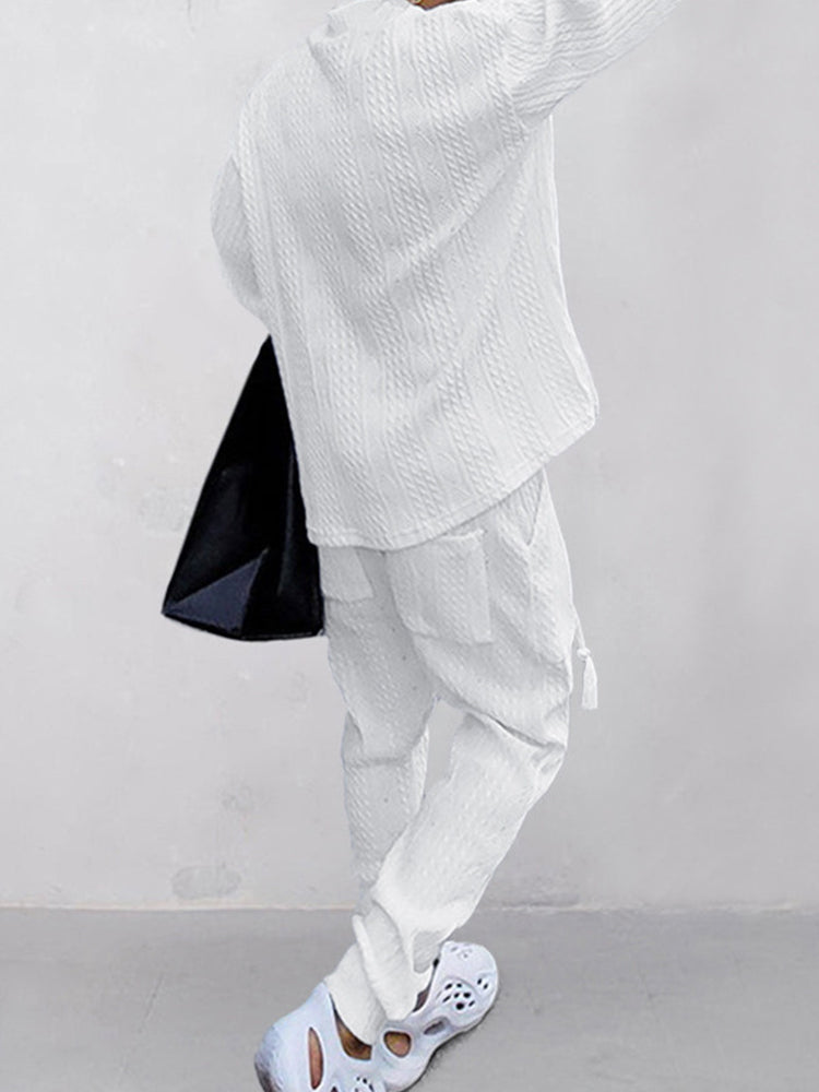 Matteo – Men's Athleisure Cable Jacquard Set