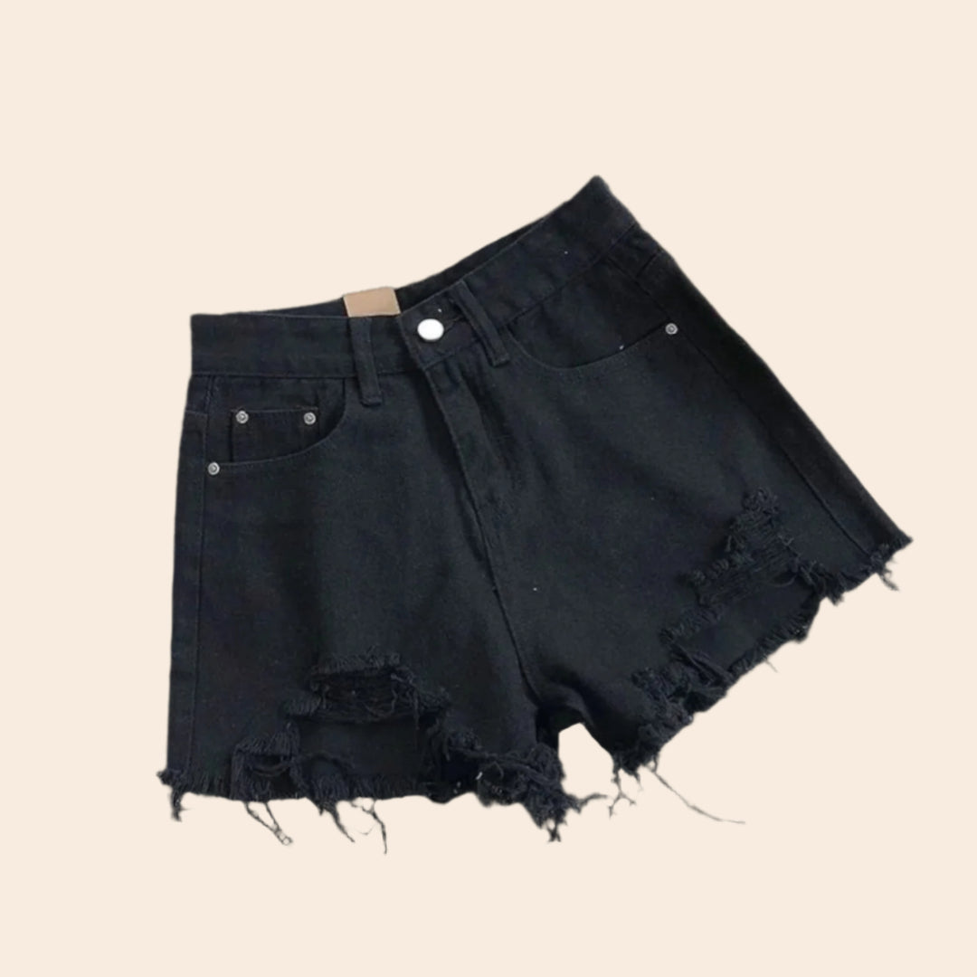 Mariece – High-Waist Women’s Blue Denim Street Shorts