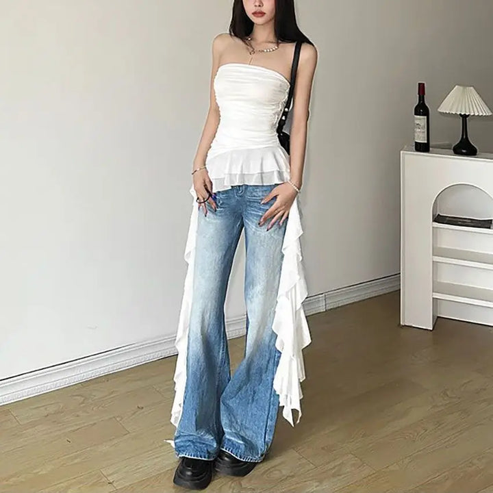 Dianne – Off-Shoulder Women’s Summer Tassel Tank