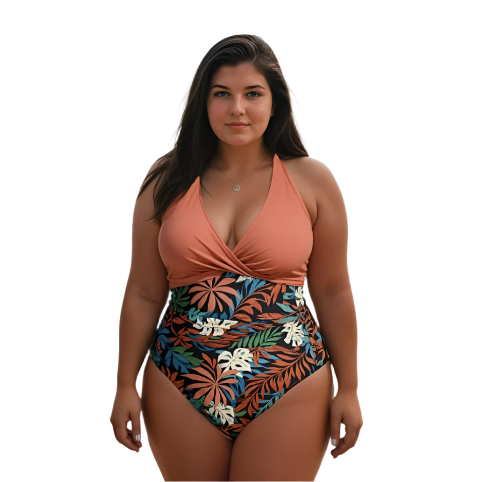 Scarlett – Women’s Elegant V-Neck Shaping Swimsuit
