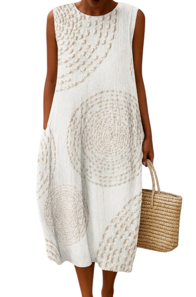 Karen – Summer-Flow Women’s Sleeveless Midi Dress