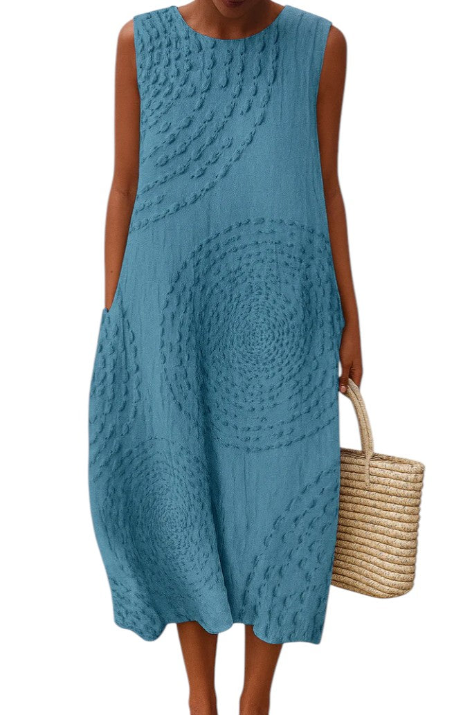 Karen – Summer-Flow Women’s Sleeveless Midi Dress