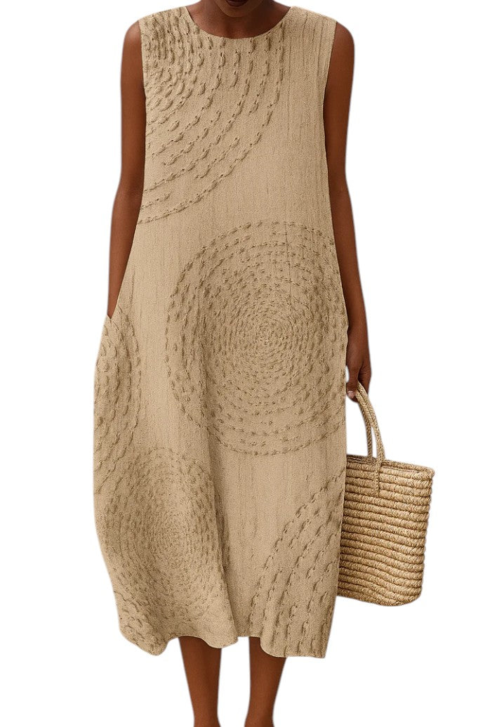 Karen – Summer-Flow Women’s Sleeveless Midi Dress