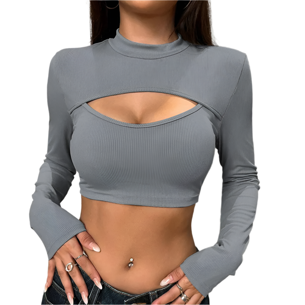 Avilyn – Cut-Out Women’s Ribbed Fit Top