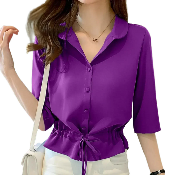 Alexis – Lace Accent Women’s Polo Shirt