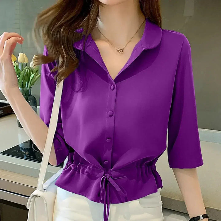 Alexis – Lace Accent Women’s Polo Shirt