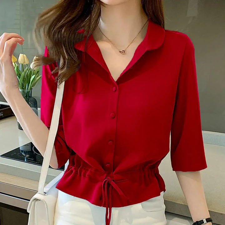 Alexis – Lace Accent Women’s Polo Shirt