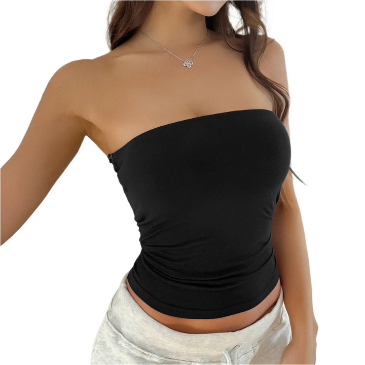 Lucia – Strapless Women’s Summer Wrap Crop Top