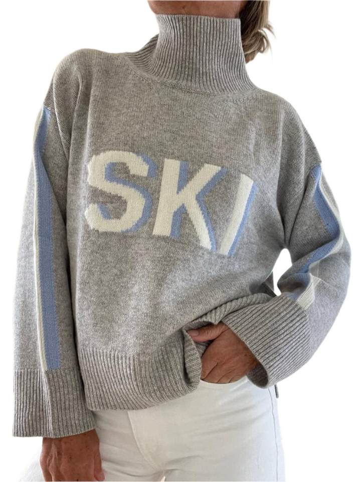 Alexia – Retro Cashmere Women’s Turtleneck Ski Sweater