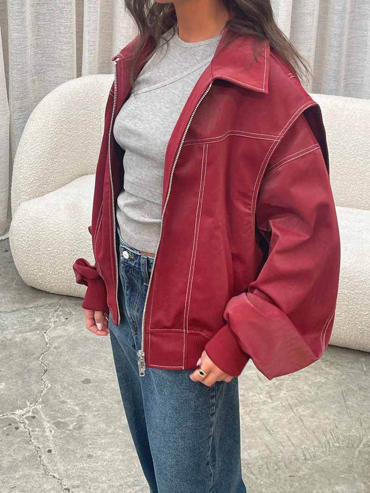 Lila – Classic Bomber Jacket for Women