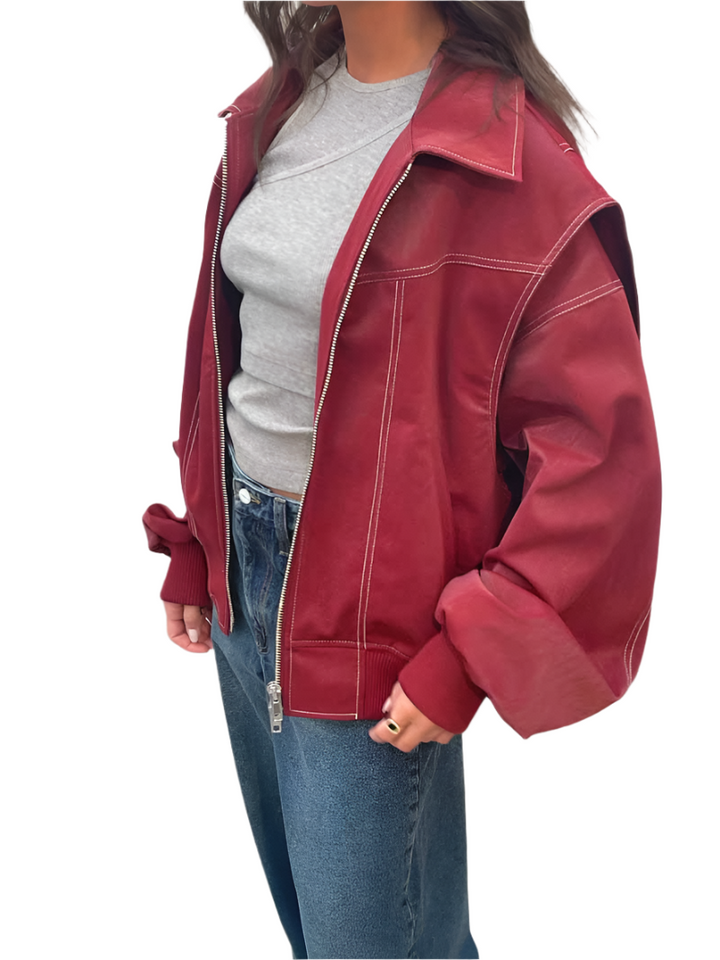 Lila – Classic Bomber Jacket for Women