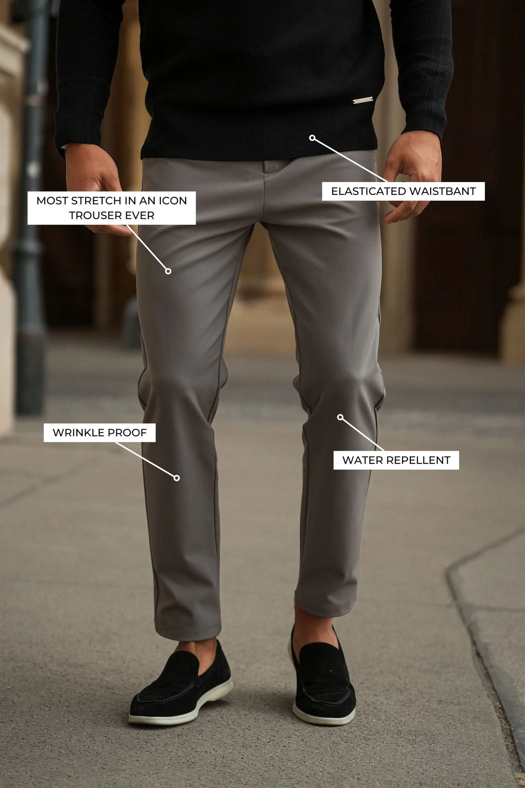 Ace – Slim-Fit Men’s Tech Trousers