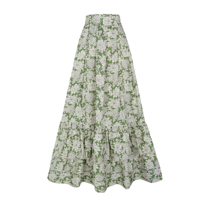 Jacquelyn – Women’s Green Lea Long Skirt