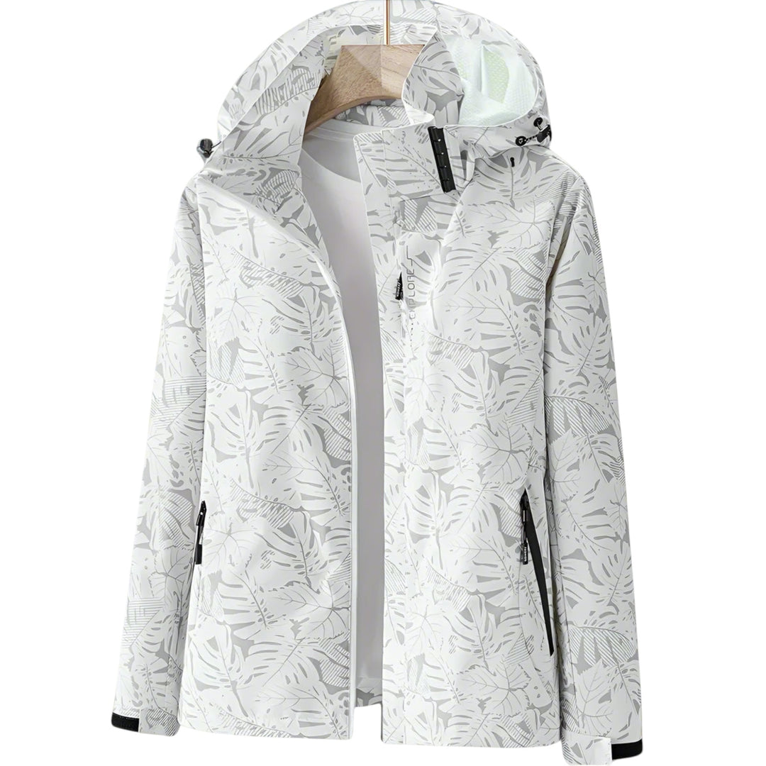 Lydia – Lightweight Women’s Waterproof Leaf-Print Jacket
