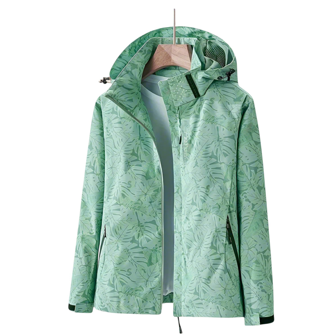 Lydia – Lightweight Women’s Waterproof Leaf-Print Jacket